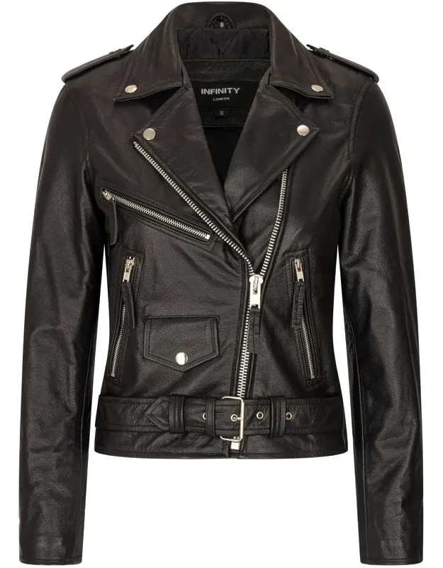 Fringe Cowhide Biker Jacket