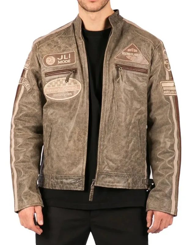 Zipped Biker Jacket