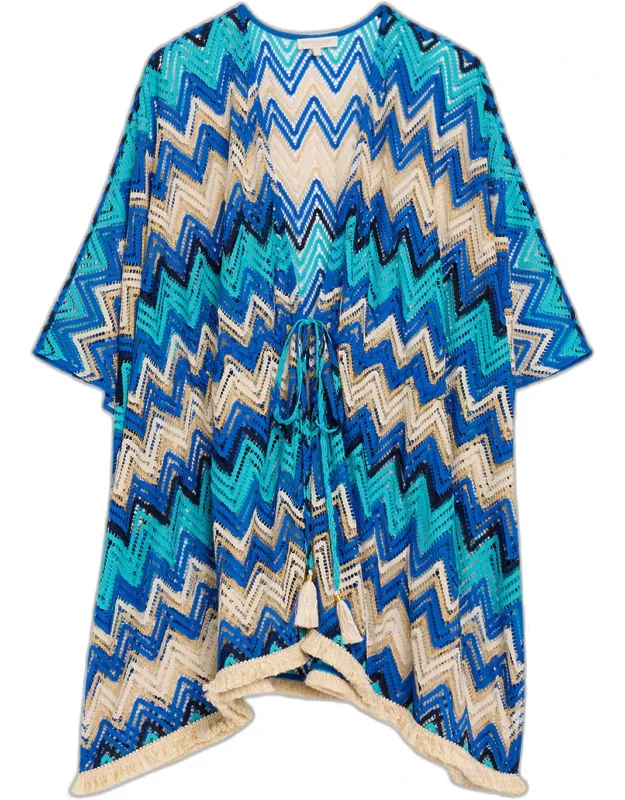 Chevron Mini Dress Coverup