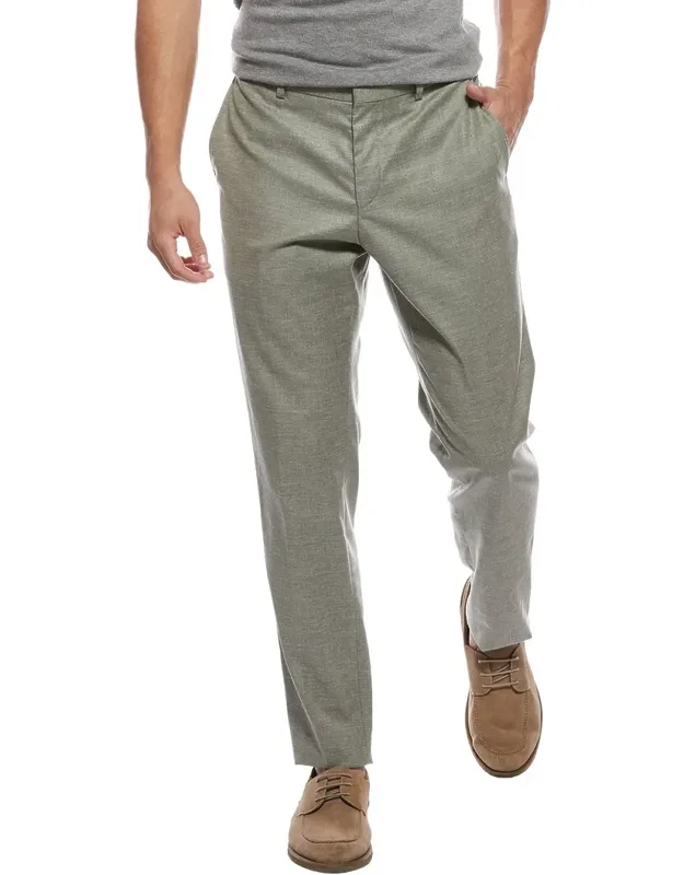 Wool & Linen-blend Pants