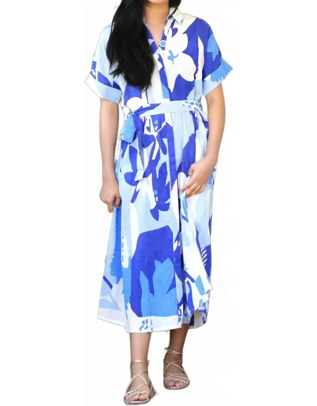 Abstract Print Dress
