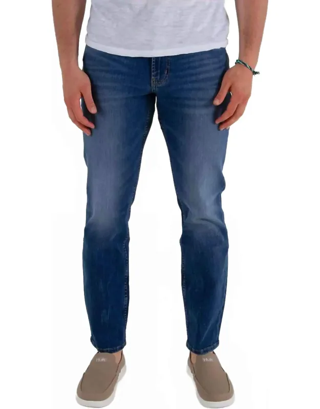 Athletic Fit Tapered Leg Jeans