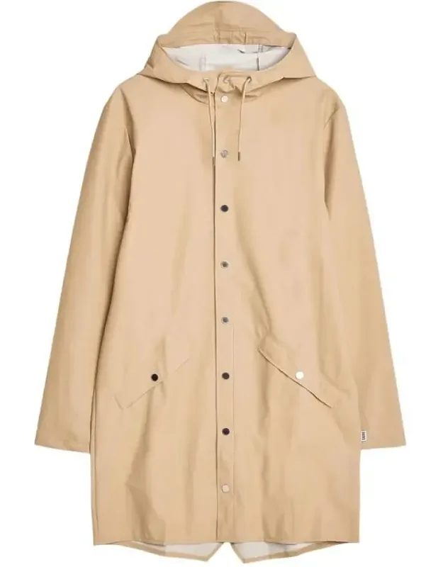 Sand Lightweight Waterproof Long Jacket