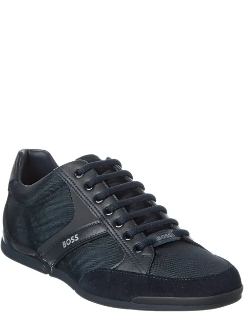 Canvas And Leather Sneakers