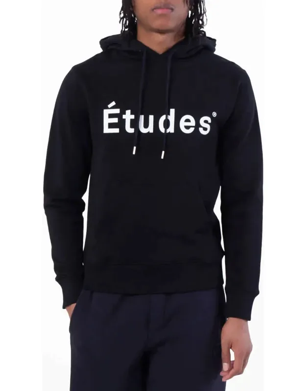 Klein Logo Print Cotton Hoodie