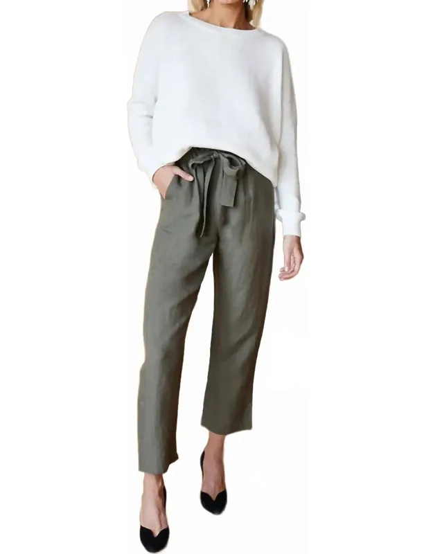 Cropped Ankle Pants