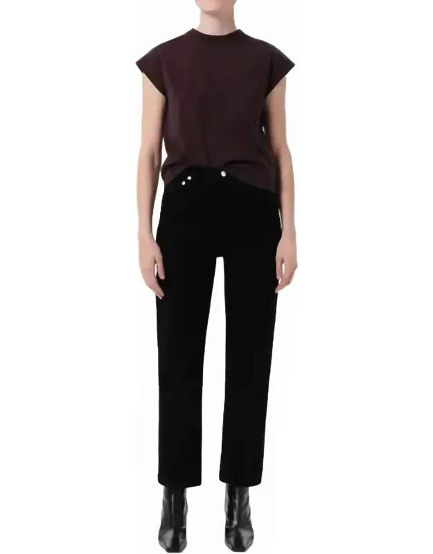 90's Pinch High Waist Crop Pants