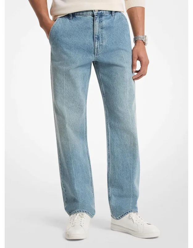 Straight-fit Stretch Denim Jeans
