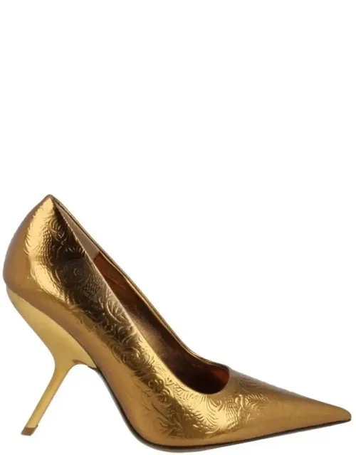 Eva Embossed Floral Pumps