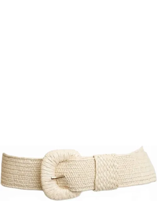 Stretchable Raffia Belt