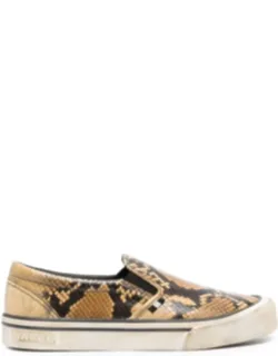 Leory-p Snakeskin-effect Sneakers