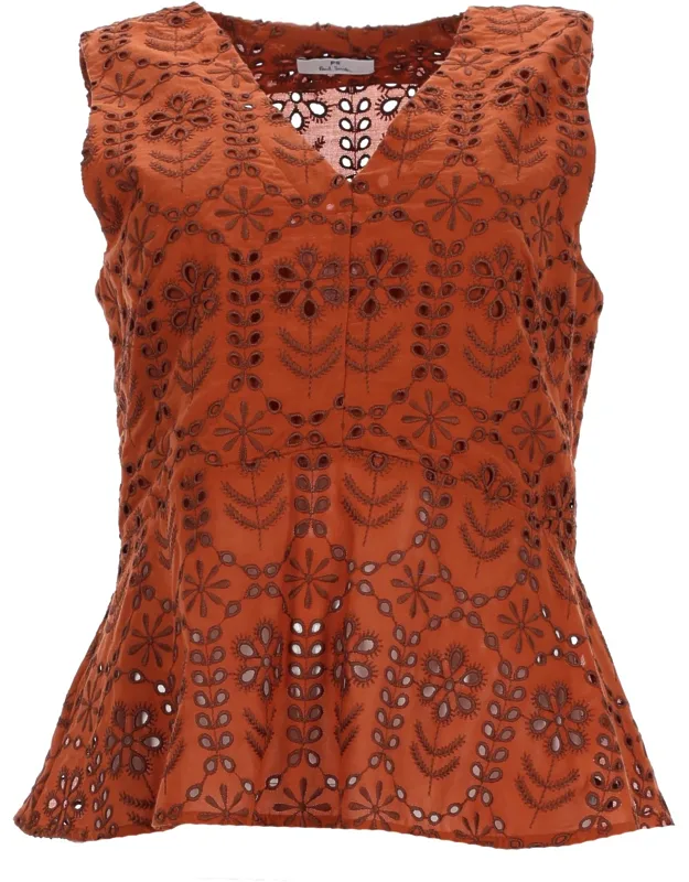 Top With Perforated Pattern