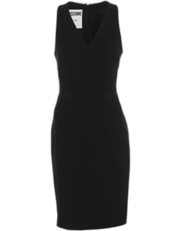 Crepe Sleeveless Short Dress