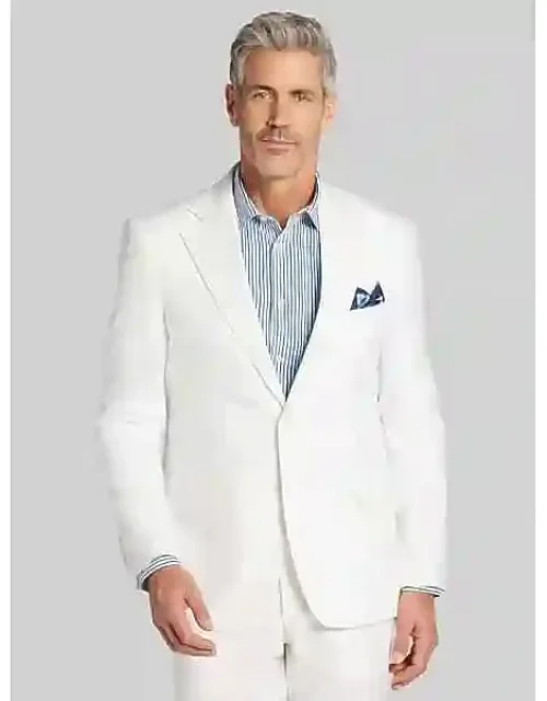 Modern Fit Linen-blend Suit