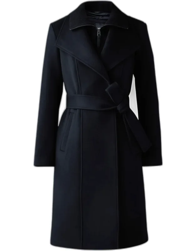 Double-face Belted Wool Coat
