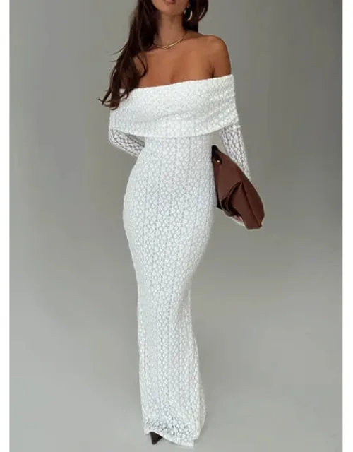 Sofenna Long Sleeve Off Shoulder Maxi Dress