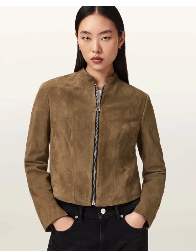 Sadler Slim Fit Suede Jacket