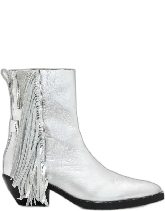 Bazely Metallic Fringe Boots