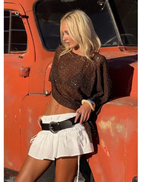 Asymmetrical Boat Neck Poncho