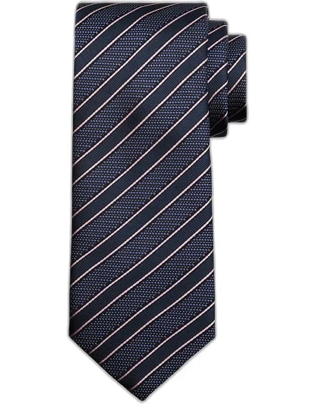 Diagonal Stripe Jacquard Silk Tie