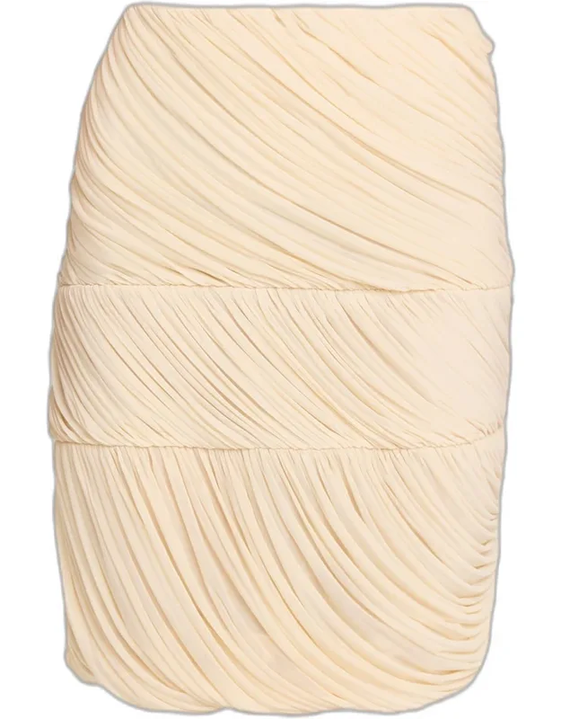 Draped Jersey Skirt