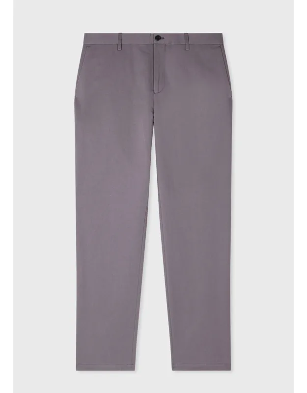 Dusty Mauve Cotton-linen Trousers