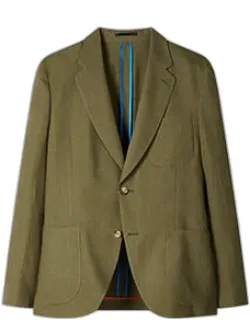 Linen Two-button Blazer