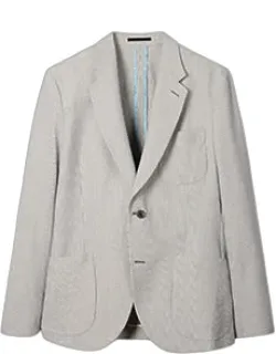 Seersucker Stripe Blazer