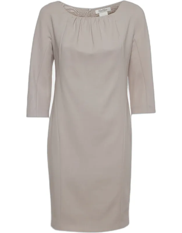 Wool Shift Mini Dress