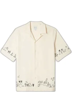 Viscose-linen Embroidered Shirt