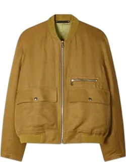 Viscose-linen Bomber Jacket