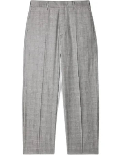Relaxed-fit Check Wool Trousers