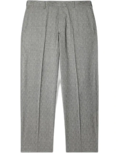 Relaxed-fit Wool Jacquard Trousers