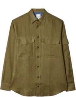 Linen Patch-pocket Shirt