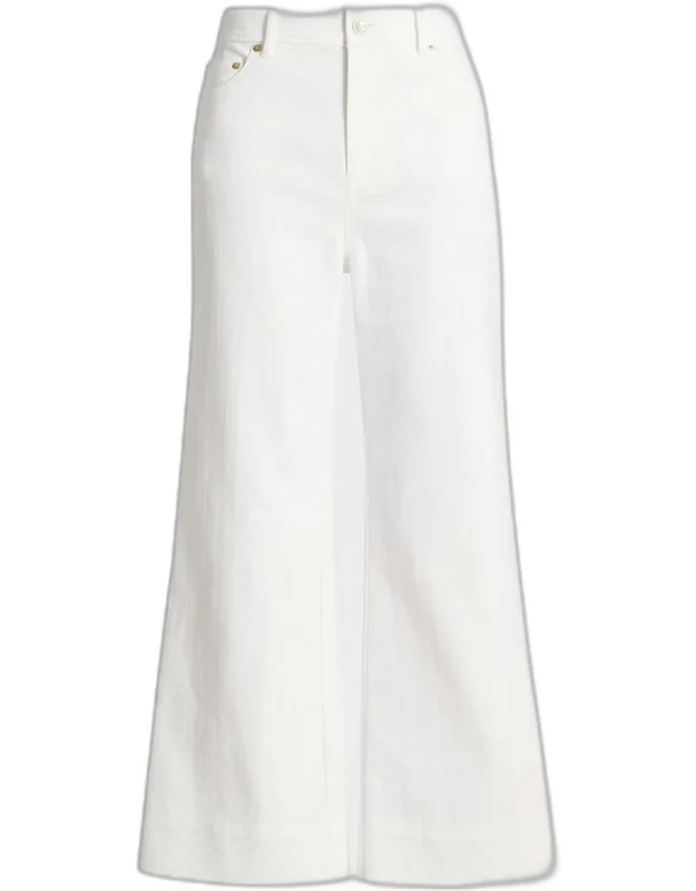Wide-leg Ankle Jeans