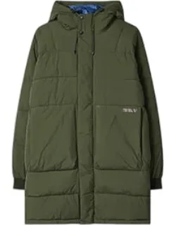 Recycled-nylon Long Wadded Coat