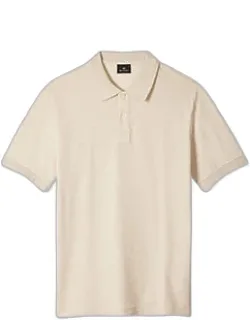 Cotton-linen Pique Polo Shirt