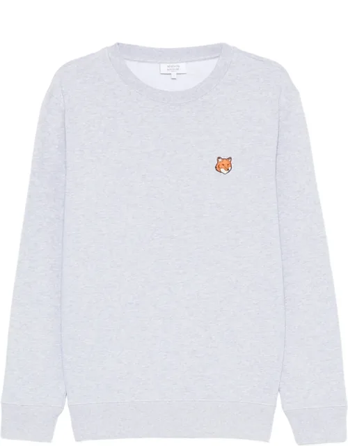 Fox-motif Crew-neck Sweatshirt