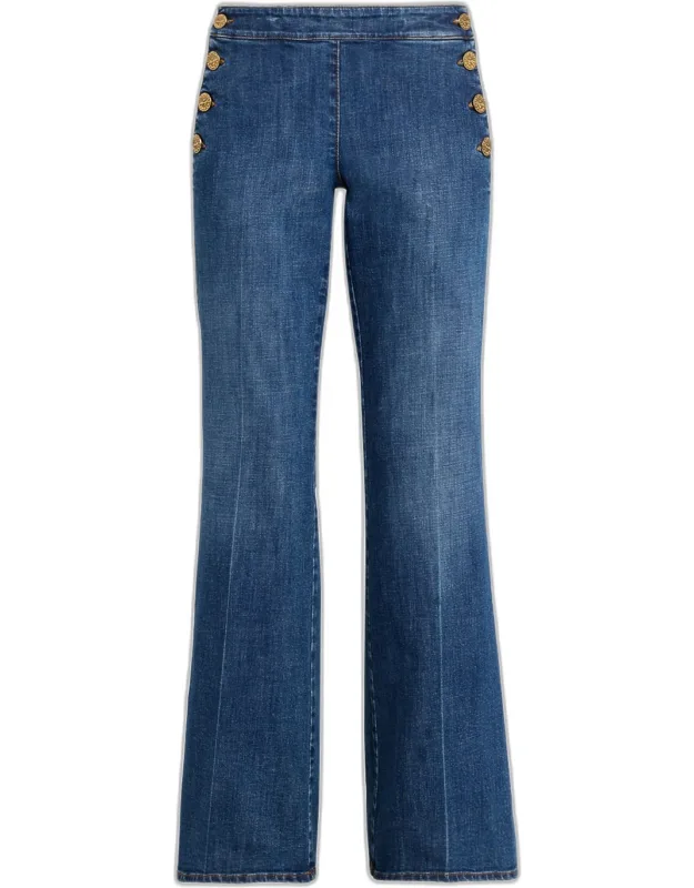 Mid-rise Flare Sailor Jeans