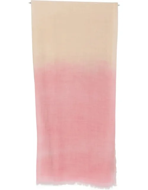 Fringed Ombré-effect Scarf