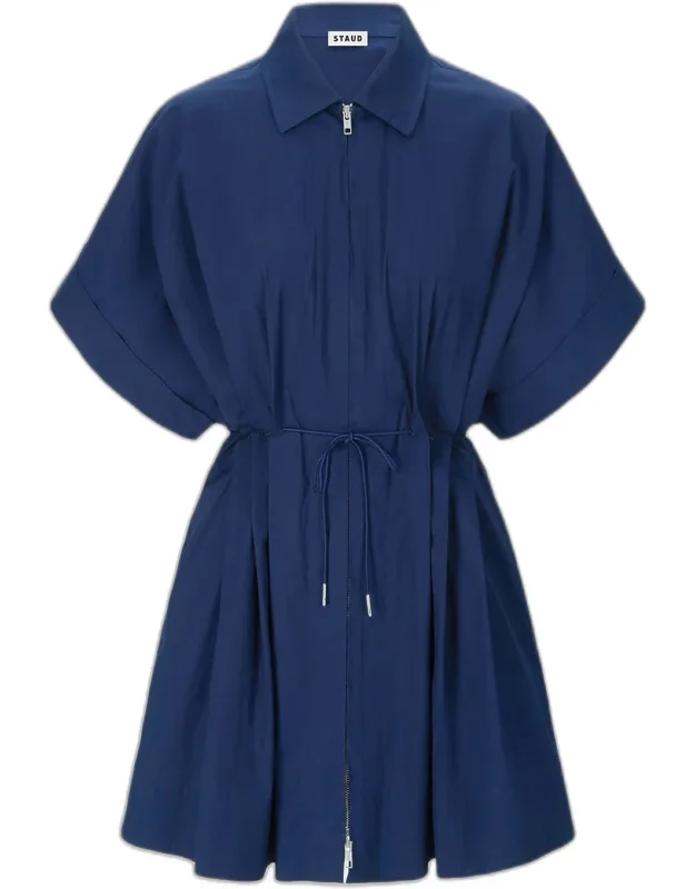 Cori Zip-front Mini Dress