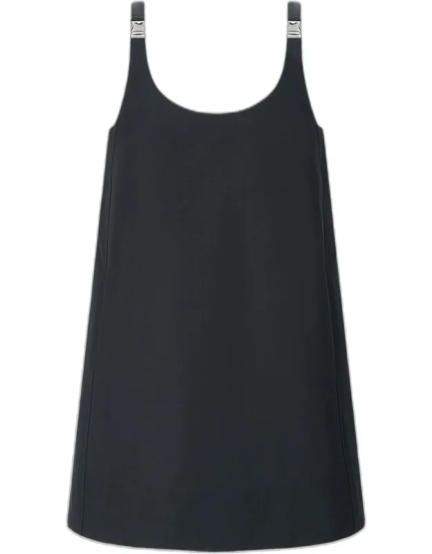 Buckle-strap Mini Dress