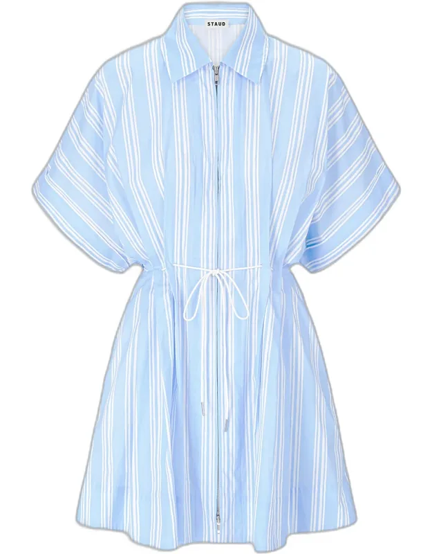 Striped Cotton Mini Dress
