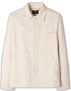 Multi-textured Cotton Work Jacket