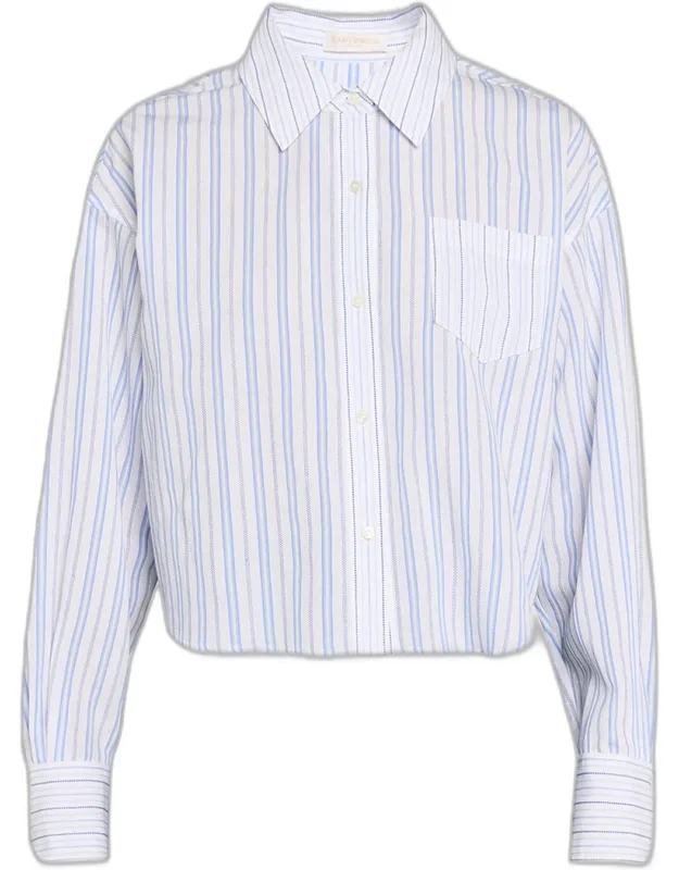 Striped Button-front Shirt