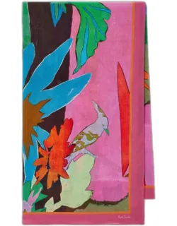 Cotton 'river Collage' Scarf