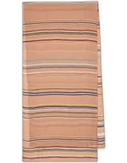 'signature Stripe' Silk-blend Scarf