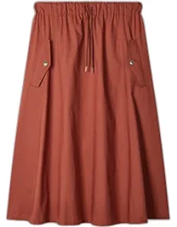 Drawstring Waist Skirt