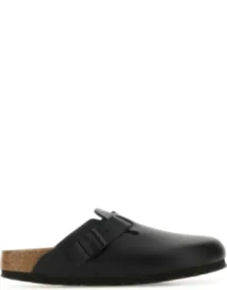 Leather Boston Slippers