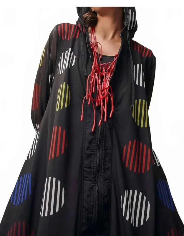 Universe Print Longline Jacket